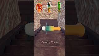 Breaking glass bottles Sprunki #44 Crushing Crunchy and Soft things #shorts #experiment #asmrsounds