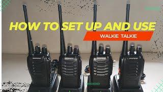 BAOFENG Walkie Talkie | Unboxing, SetUp and How to Use.