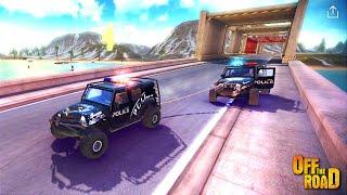 Police Dragging Police Car On Concrete Bridge | Off The Road OTR Offroad Car - Driving Game HD