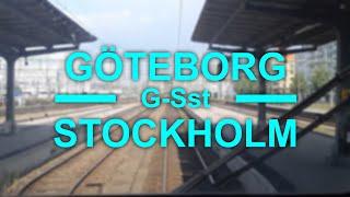 TRAIN DRIVER'S VIEW: Göteborg-Stockholm (West Main Line)