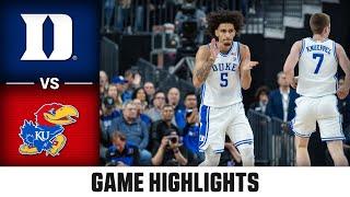 Kansas vs. Duke Game Highlights | 2024-25 ACC Men's Basketball