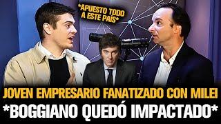 JOVEN EMPRESARIO QUEDÓ FANATIZADO CON MILEI TRAS CHARLAR CON BOGGIANO