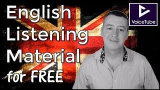 Where can I find English listening material for FREE?