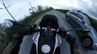 Moto Guzzi V100 Mandello (onboard) - Wetwang to Beverley (ish) - Insta360 Version