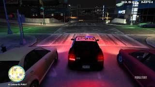 GTA IV Quality Test 2 - Night Driving w/ ELS