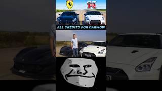 Ferrari V12 vs NISMO V6: DRAG RACE