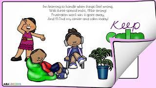 Social story When I am Frustrated Preschool and Special Education self-regulation strategies