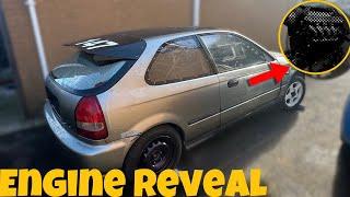 WE BUILDING A 1OF1 HONDA CIVIC.. FIRST IN THE UK PT2// ENGINE REVEAL️️