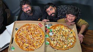 pizza eating challenge with team