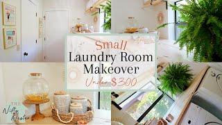 Small Laundry Room Makeover Under 300 - Full Renovation On A Budget