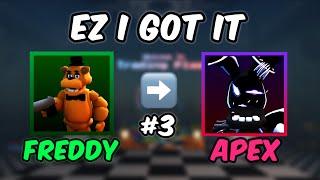 I DID IT!!! Freddy To Apex | Part 3 | Five Nights TD