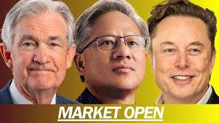 TESLA ROBOTAXIS ARE LIVE, HIMS DOWN 15%, DOES THE MARKET CARE ABOUT WAR? | MARKET OPEN