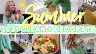 *NEW* SUMMER CLEAN + DECORATE 2021 | NEW FURNITURE! | EXTREME CLEANING MOTIVATION | Lauren Yarbrough