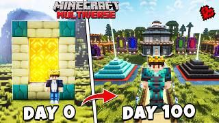 I Survived 100 DAYS in MULTIVERSE  in Minecraft (Hindi)