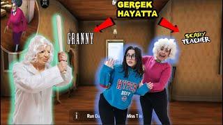 GERÇEK HAYATTA SCARY TEACHER DELİ ÖĞRETMEN VE GRANNY BENİ YAKALADI ZOR KURTULDUM  EYLÜL LAL