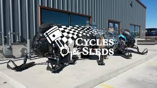 Cycles and Sleds, gearing up for the winter season! Stop by today or check us out online