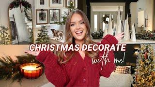 NEW CHRISTMAS DECORATE WITH ME! Cozy Vibes Home Decor & Tour 2024