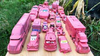 Clean up muddy minicars & disney car convoys! Play in the garden