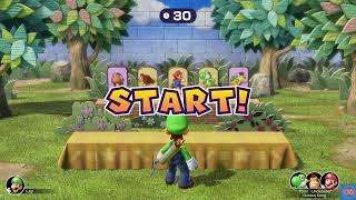 Mario Party Superstars - Archer-ival - Mario vs Luigi vs Donkey Kong vs Yoshi