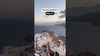 Expectations vs Reality: Sunset in Santorini