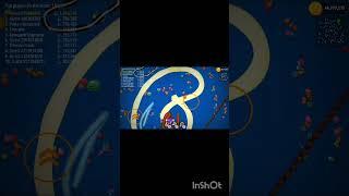 Worms zone.io slither giant snake  best gameplay #shorts #snakegame #wormszoneio