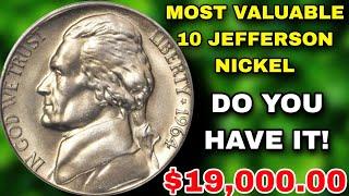 MOST VALUABLE TOP 10 JEFFERSON NICKEL USA OLD COINS THIS POCKET CHANGE COIN $19,000.00