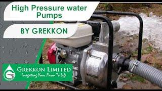 High Pressure Pumps in Kenya | How High Pressure Water Pumps Work  | Grekkon Limited