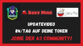 MINER UPDATES (DeFi App) - WIZARDLY - COOKED RICE - RUBY MINE Kryptoprojekt | 2022 (Deutsch)