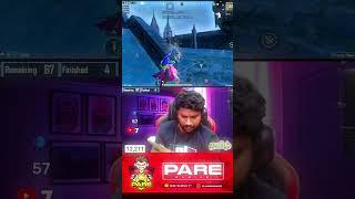 Pare 1v2 How to miss Headshot! @PAREGAMING #shorts#tamil#pubg#bgmi #pubgmobile #paregaming