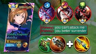 MELISSA BEST BUILD TO DESTROY ANNOYING HEROES!! (with a twist)