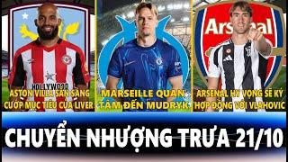 CHUYỂN NHƯỢNG TRƯA 21/10 | VILLA MUỐN CÓ MBEUMO, MARSEILLE QUAN TÂM MUDRYK, ARSENAL KÝ VỚI VLAHOVIC