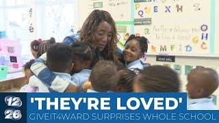 ‘Joyful moment’: GiveIt4Ward surprises Augusta school with gifts