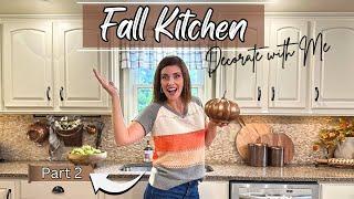 Cozy Fall 2024 Kitchen Decorate with Me : Part 2 | DIY Painting Technique