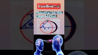 EPH-1||Potential on the edge of disc||#shorts||Potential on uniform disc||JEE NEET potential