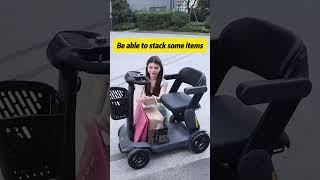 Lightweight folding electric mobility scooter for elderly and disabled