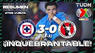 Resumen y goles | Cruz Azul (3)3-0(3) Tijuana | Liga Mx -AP2024 - 4tos de Final - VUELTA | TUDN