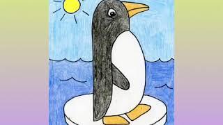 How to draw penguin by Art Corner...