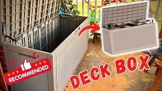 ROJIK 100 Gal Outdoor Storage Deck Box Amazon - Setup/Review