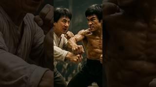 "Legend vs Legend: Jackie Chan Battles Bruce Lee in an Epic Showdown" #fight #ai #trend #kungfu