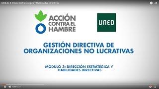 Módulo 3: Dirección Estratégica y Habilidades Directivas