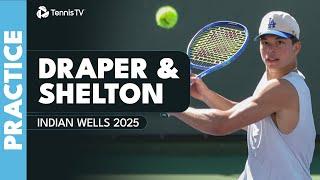 LIVE STREAM: Ben Shelton & Jack Draper Practice in Indian Wells!