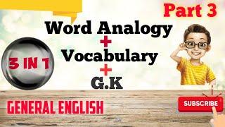 || Word Analogy || Vocabulary|| #avinashdadwal