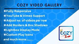  Cozy YouTube & Vimeo Video Gallery for Shopify 