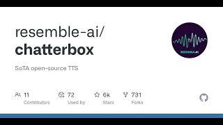GitHub - resemble-ai/chatterbox: SoTA open-source TTS
