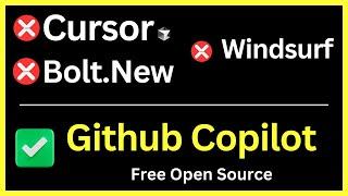 Github's FREE Copilot VSCode: This Is THE BEST FREE AI Editor that Beats CURSOR, WindSurf AI & Bolt!