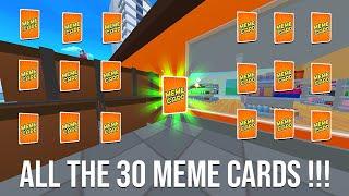 Gangs Wars All The 30 Meme Cards In This Game !!! 