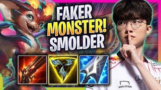 FAKER IS A MONSTER WITH SMOLDER! - T1 Faker Plays Smolder MID vs Sylas! | Bootcamp 2024