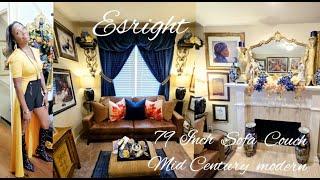 Esright 79 - Inch Small Sofa Couch/Fall Decorate with Me wall Art French Country Mantel office 