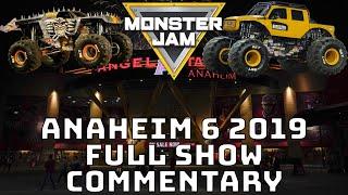 THE CLEANEST CONSECUTIVE BACKFLIP EVER! Monster Jam Anaheim 8 2019 Commentary