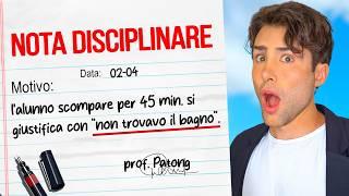 LE MIE PEGGIORI NOTE SCOLASTICHE *SOSPESO DALLE LEZIONI* | GIANMARCO ZAGATO